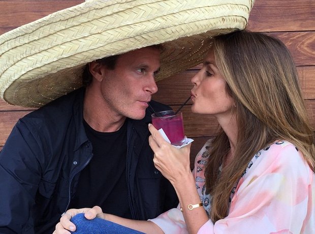 Rande Gerber and Cindy Crawford