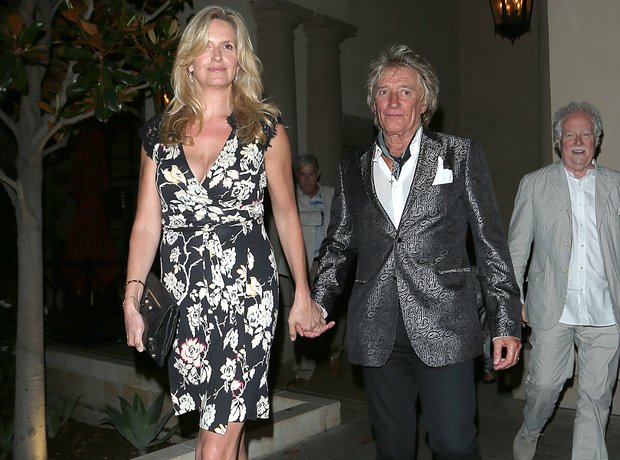 Rod Stewart and Penny Lancaster