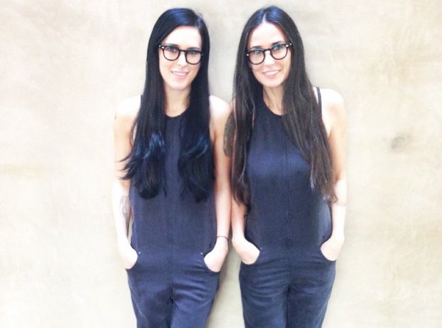 Rumer Willis and Demi Moore