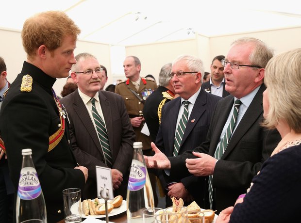 Prince Harry Met Families of War Heroes