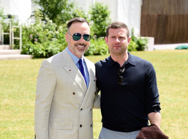 David Furnish Dermot O'Leary