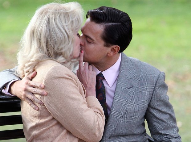 Joanna Lumley Leonardo DiCaprio kiss