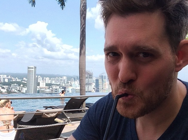 Michael Buble straw