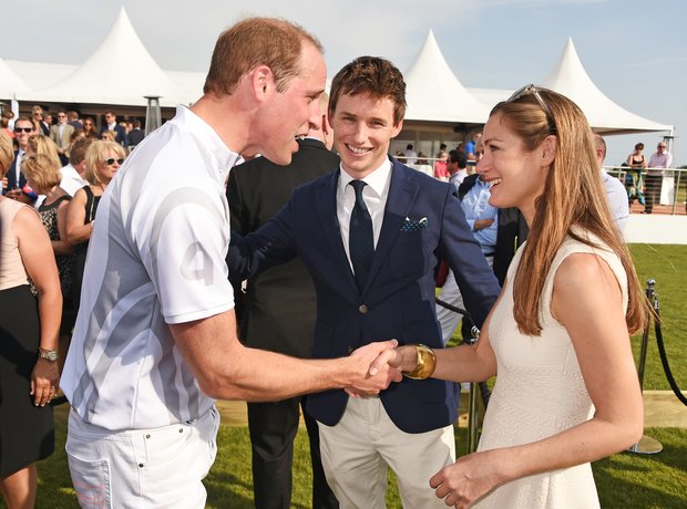 Prince William, Eddie Redmayne and Hannah Bagshawe