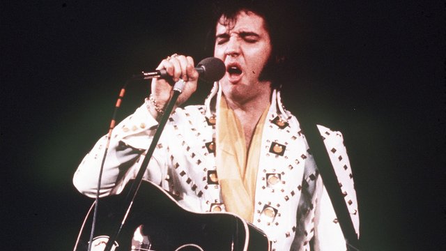 Elvis Presley on stage