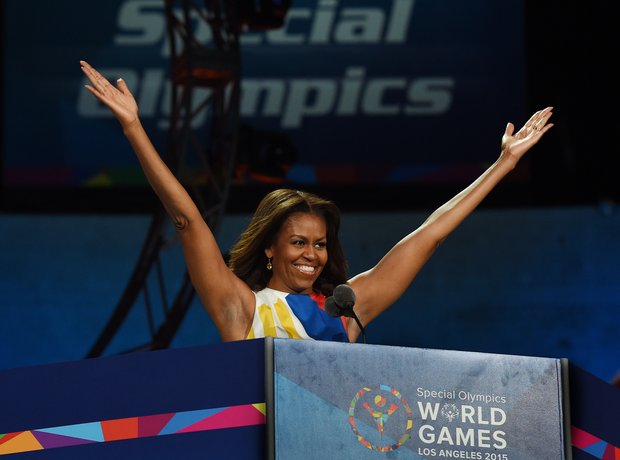 Michelle Obama Special Olympics