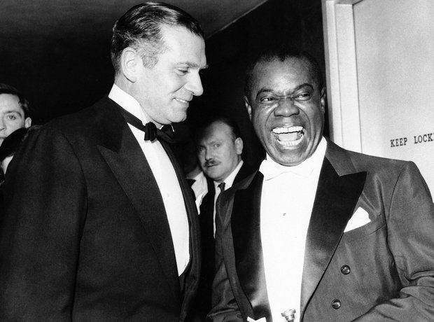 louis armstrong with Laurence Olivier