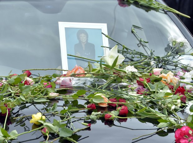 Cilla Black funeral pictures