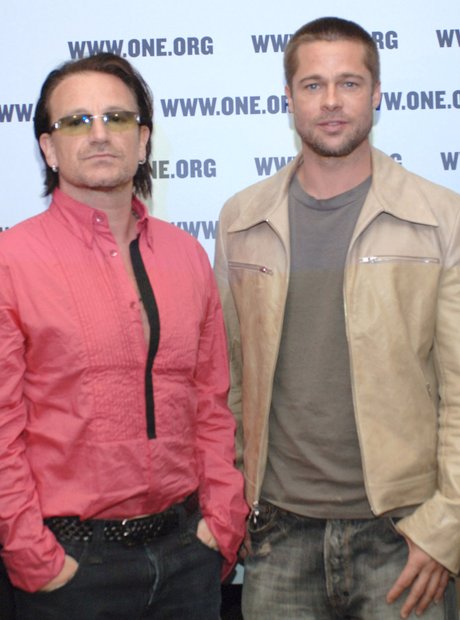 Bono and Brad Pitt