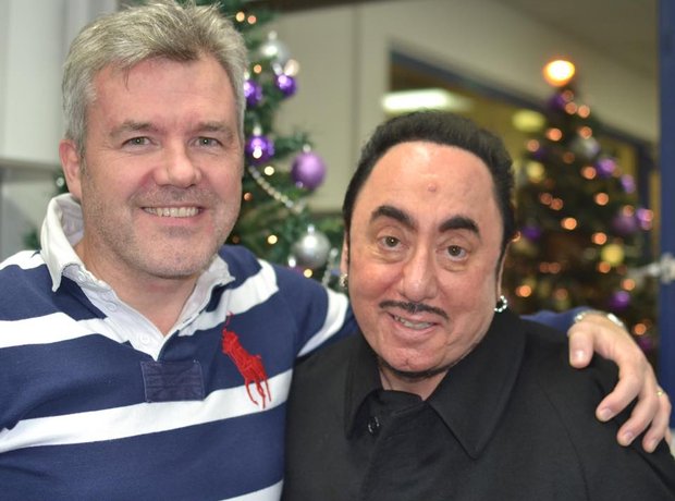 Carlos with David Gest