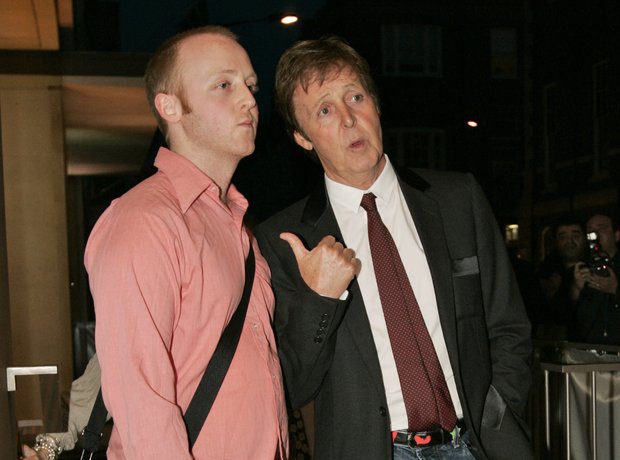 Paul and James McCartney