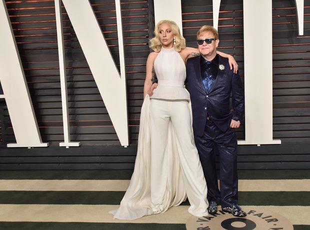 Lady Gaga and Sir Elton John