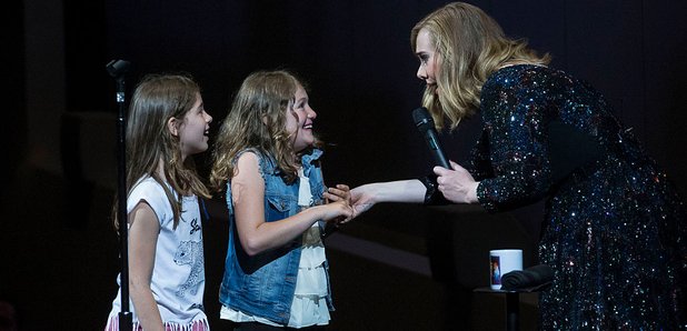 Adele meets young fans in Amsterdam