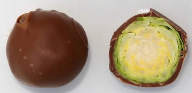 Chocolate covered brussells sprouts