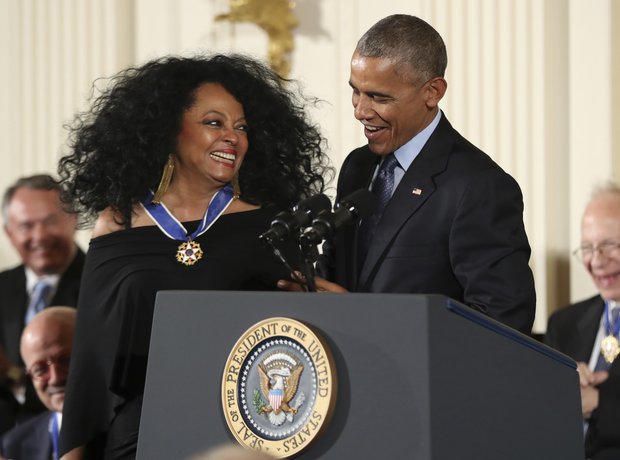 Diana Ross President Obama