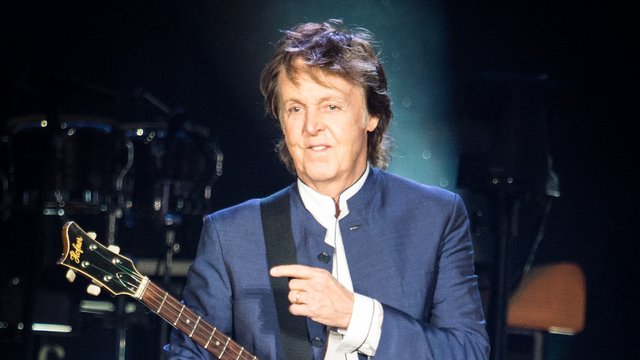 Paul McCartney performing in 2016