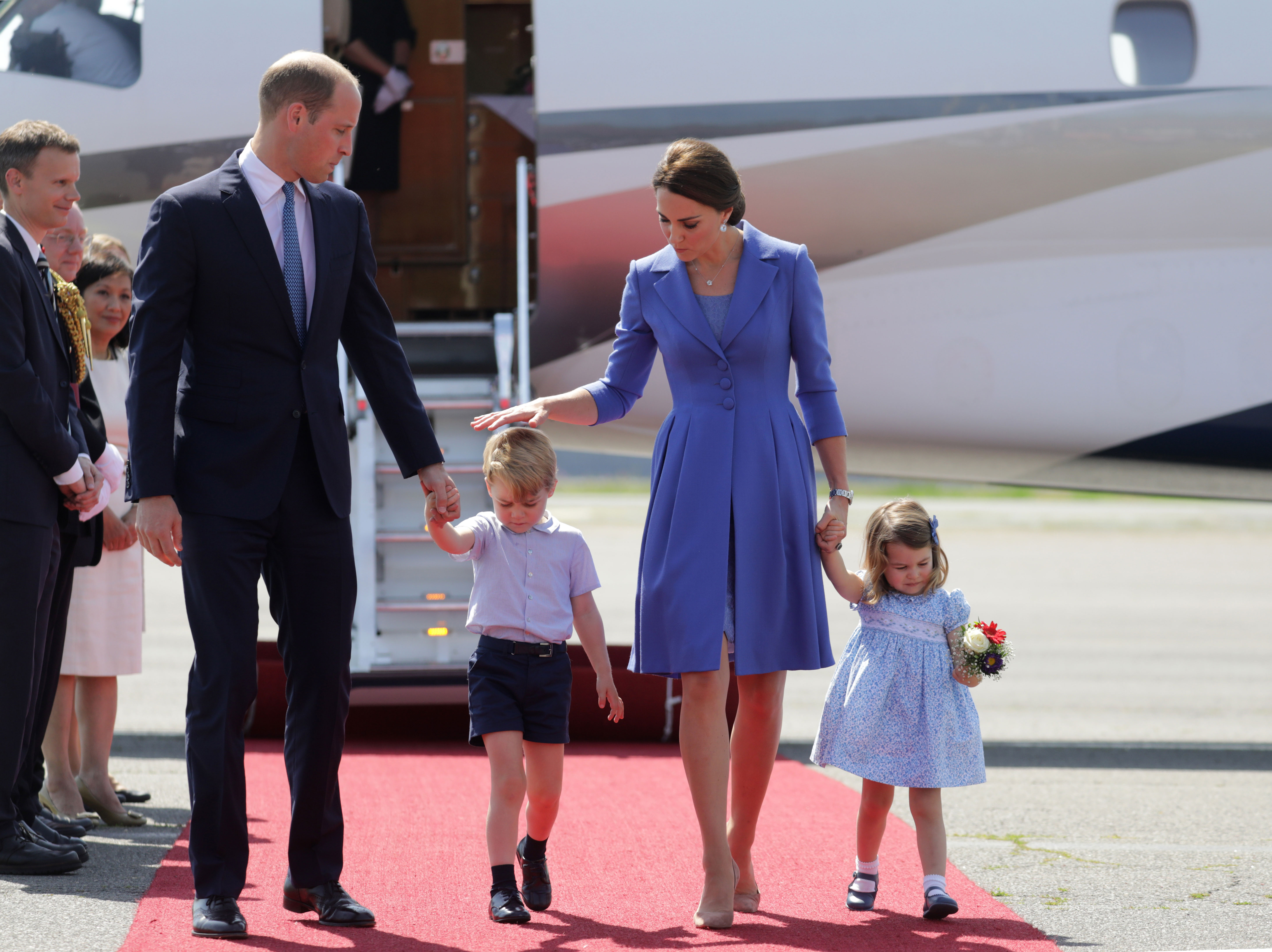 Prince William and Kate with Prince George and Pri