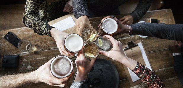 Drinks at the bar