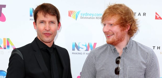 Ed Sheeran and James Blunt