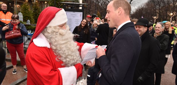 Prince William and Santa