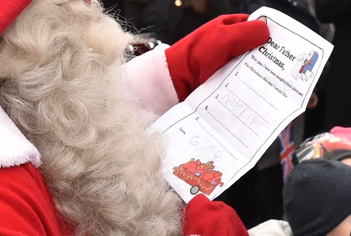 Prince William and Santa