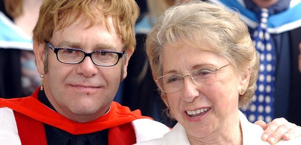 Elton John and his mother