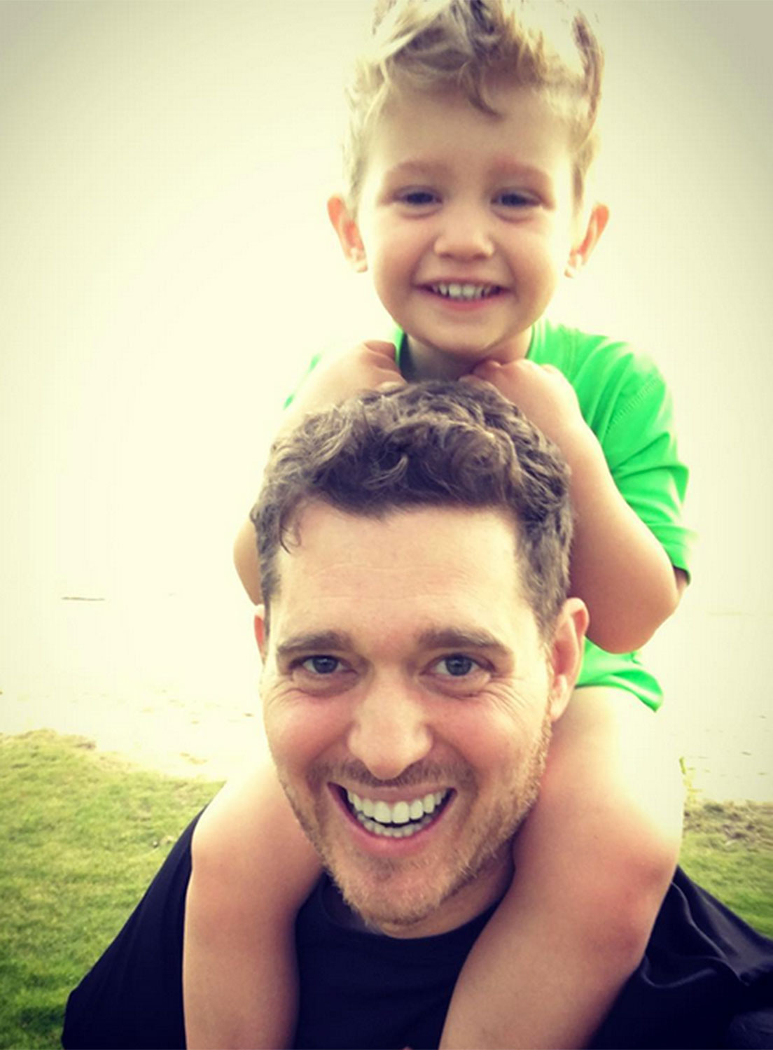 Michael Buble and son Noah