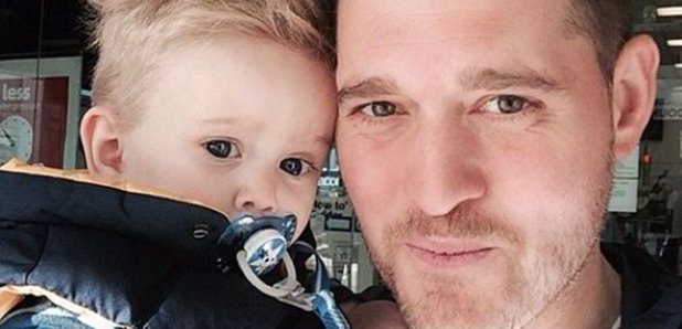 Michael Buble and son Noah