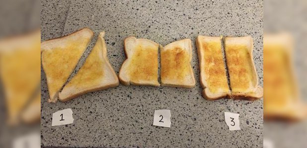 How do you cut your toast?