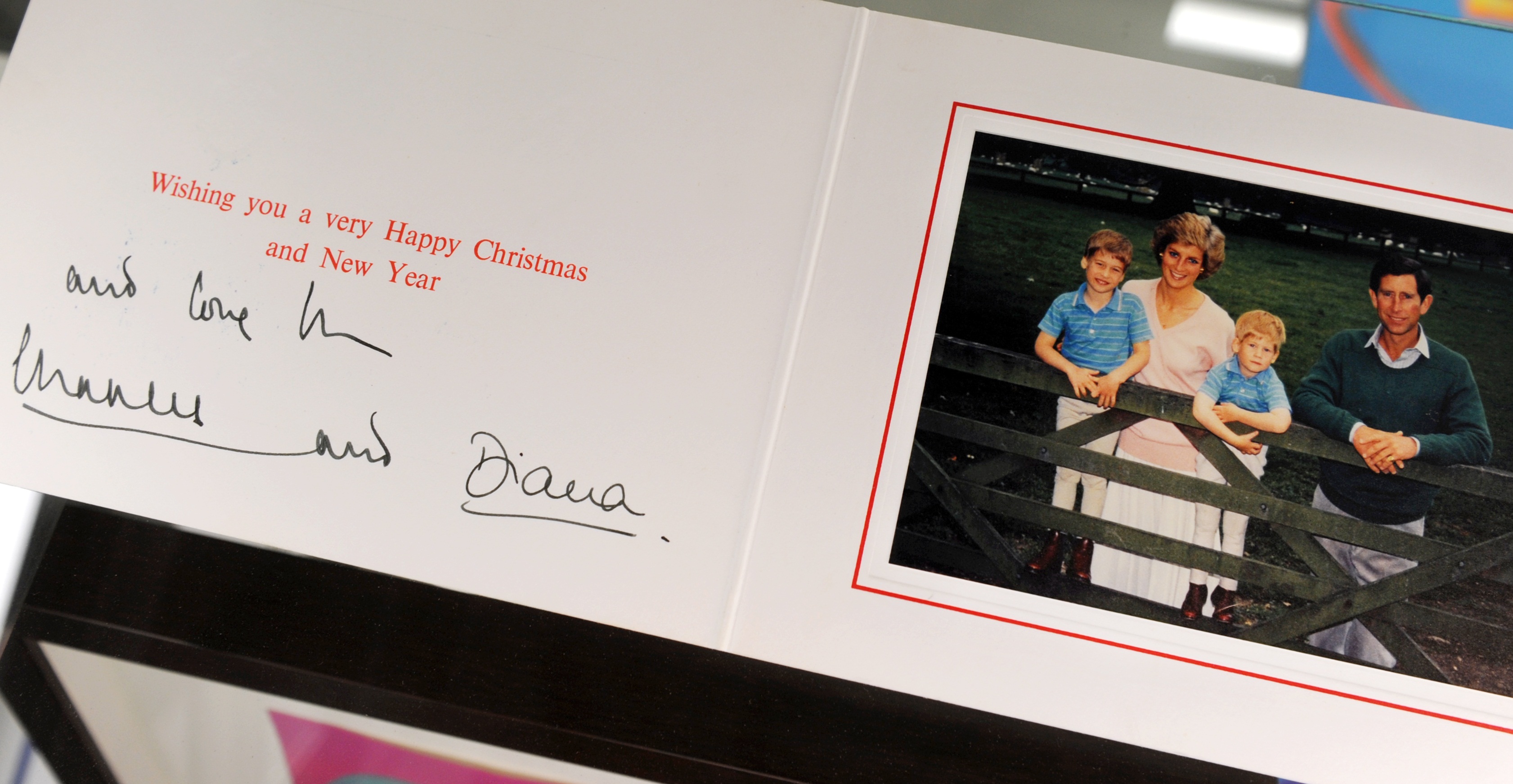 Charles and Diana Christmas card