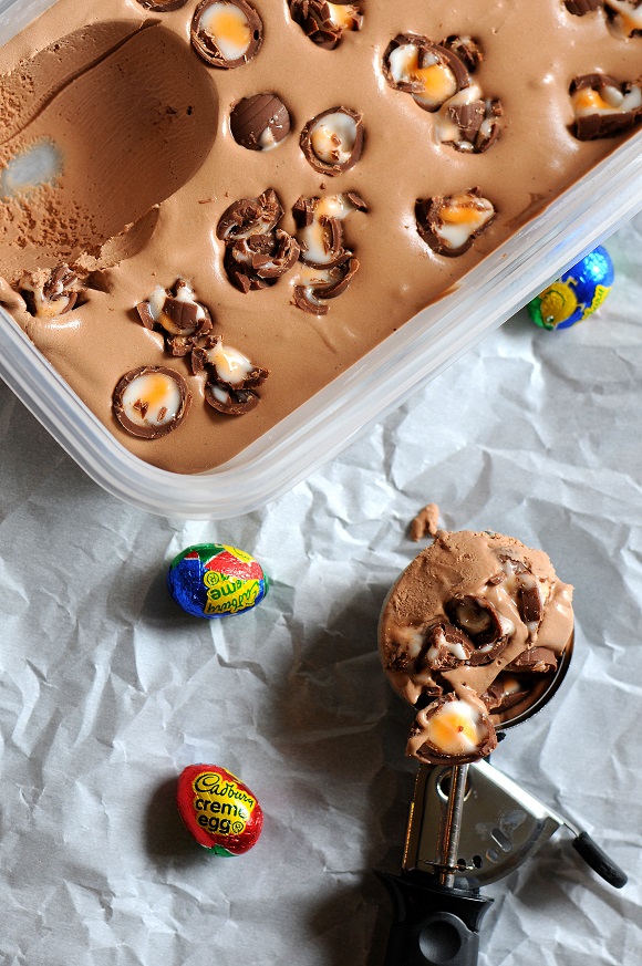 Creme Egg ice cream