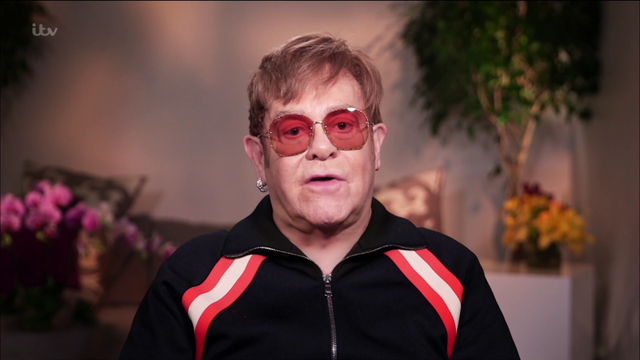 Elton John at the 2018 Brit Awards