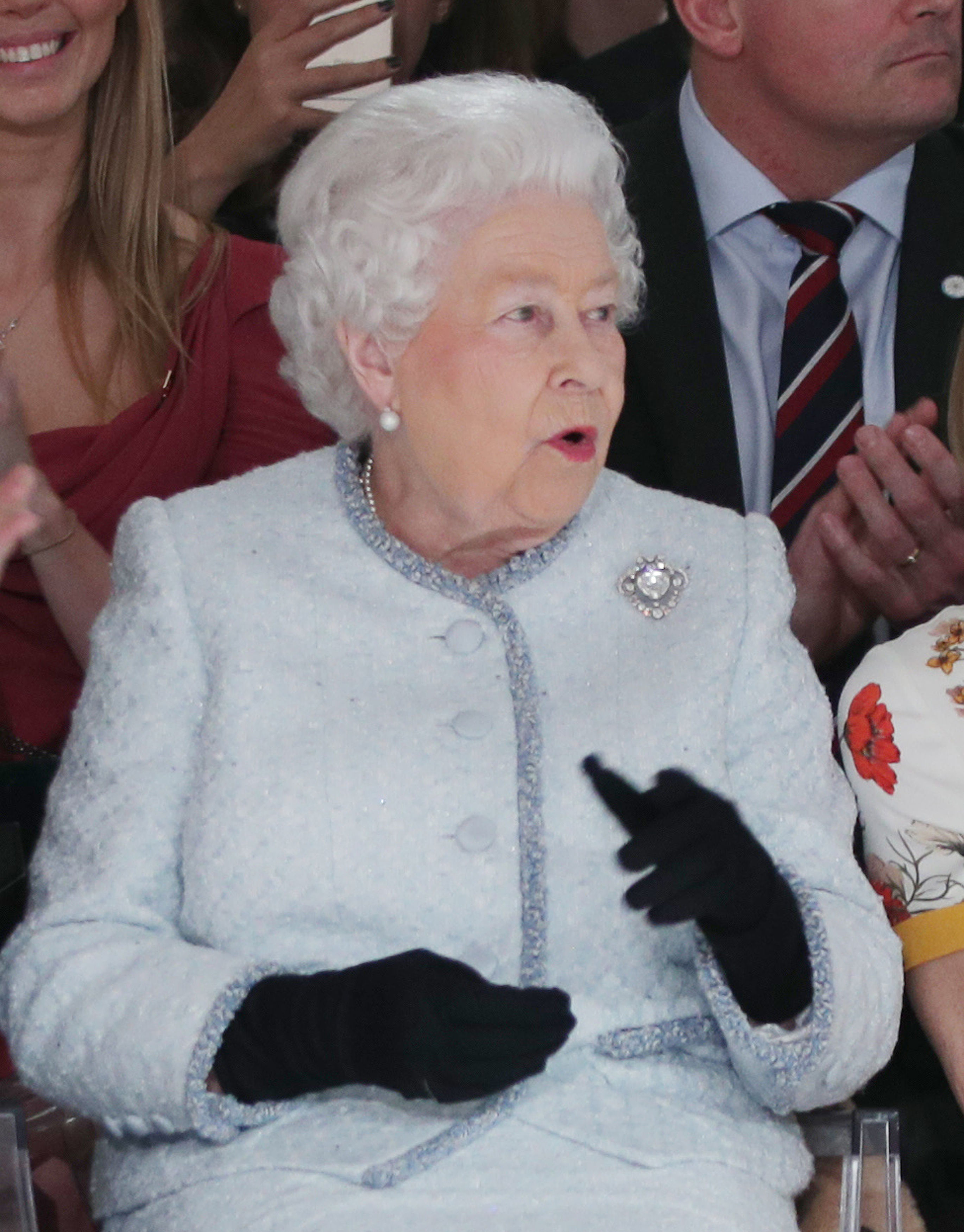 The Queen at London Fashion Week