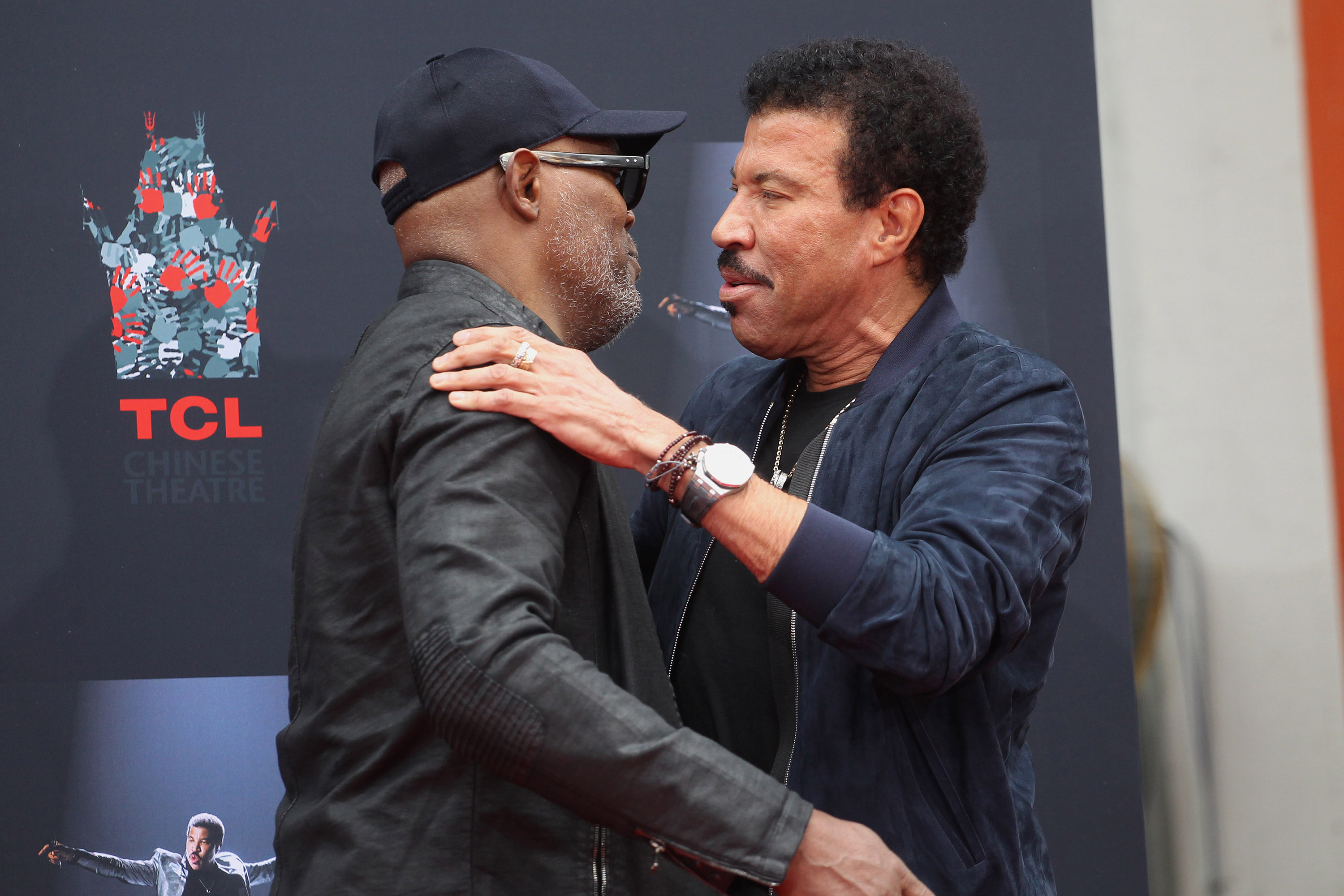 Lionel Richie handprint ceremony in Hollywood