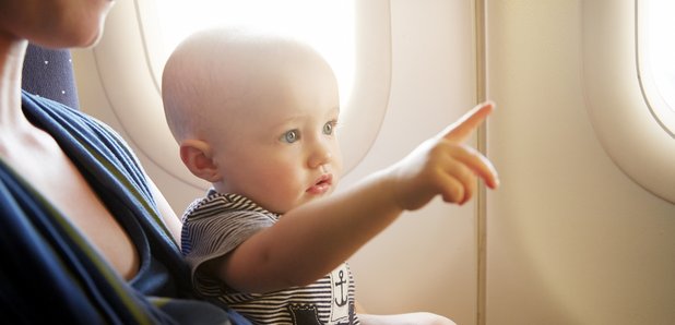 Baby on a plane