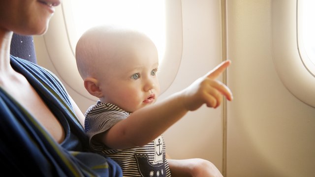 Baby on a plane