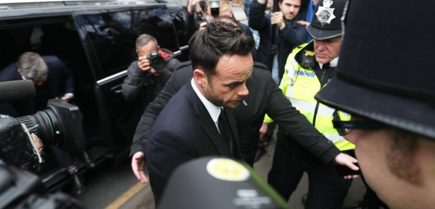 Ant McPartlin arrives at court