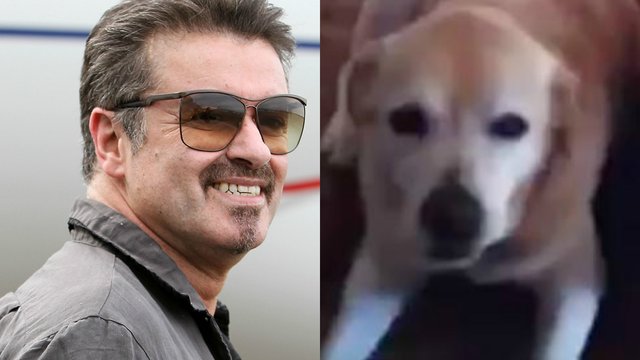 George Michael and dog Abby