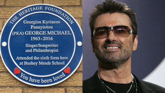 George Michael plaque