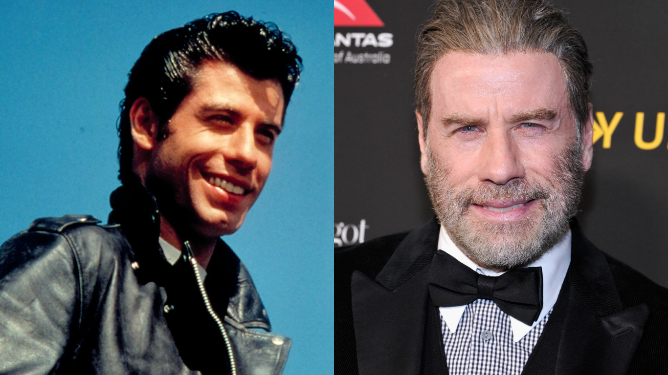 john travolta then and now