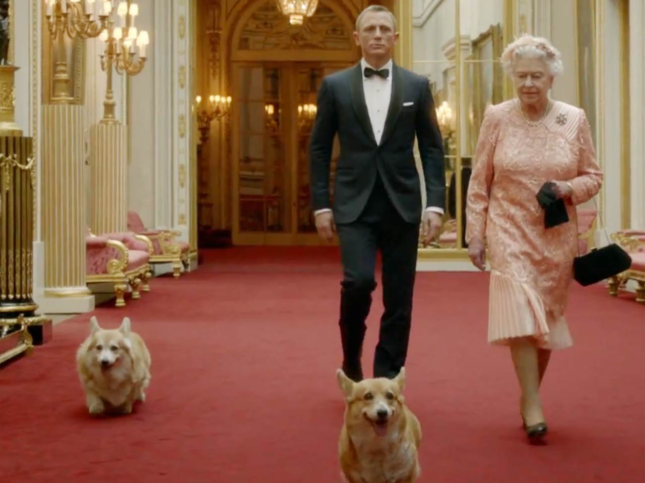 The Queen and Daniel Craig