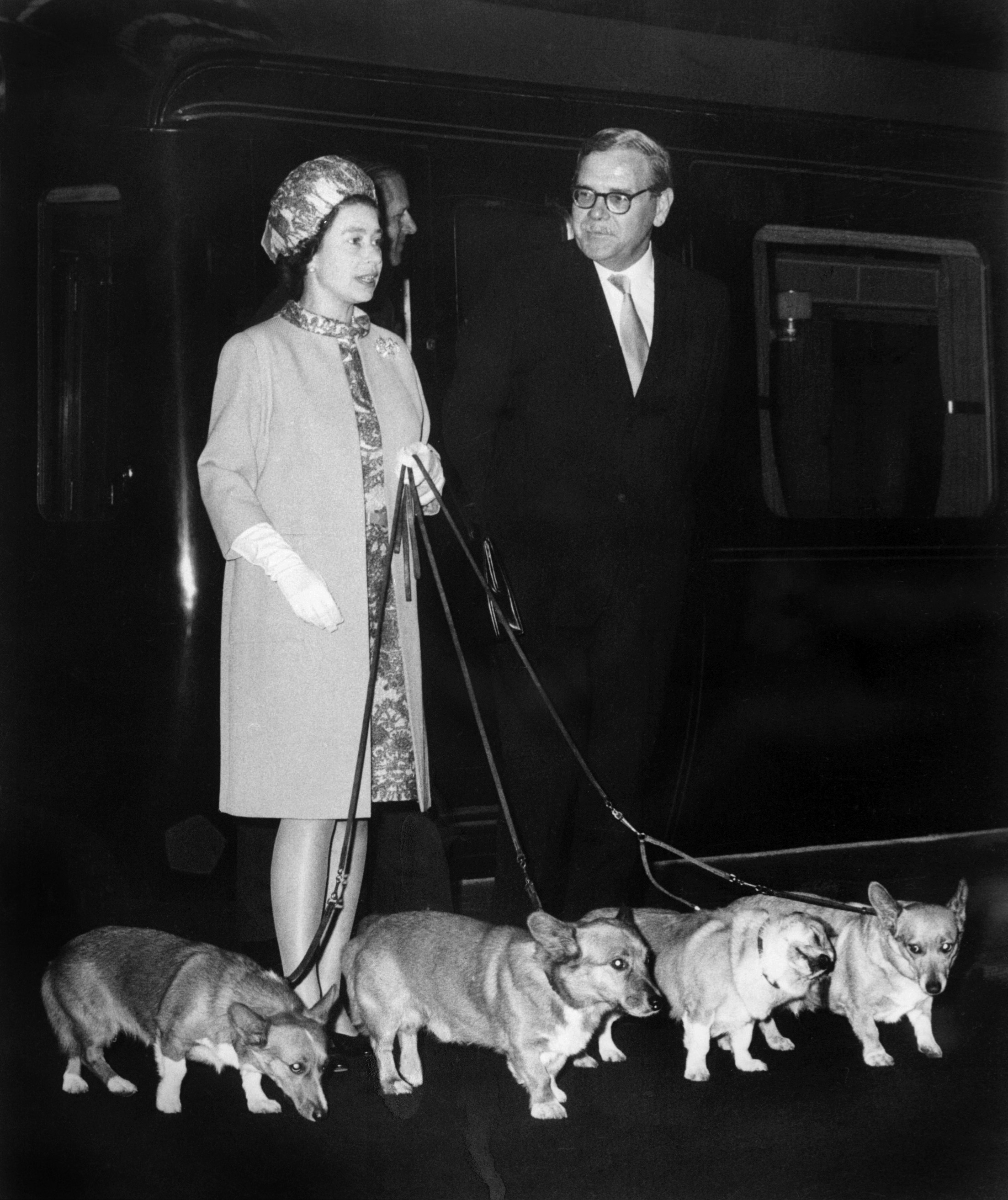The Queen and her corgis