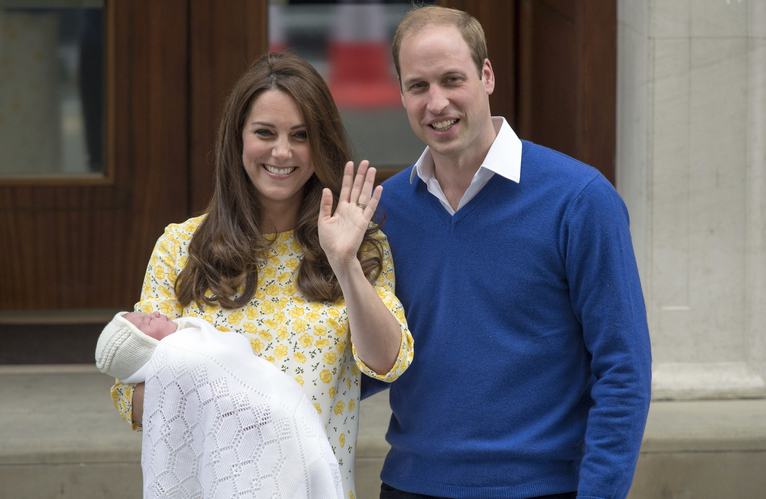 Kate Middleton, Prince William and Princess Charlo