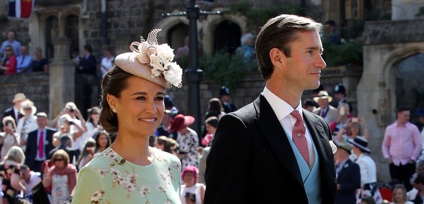 Pippa Middleton and James Matthews arrive at St Ge