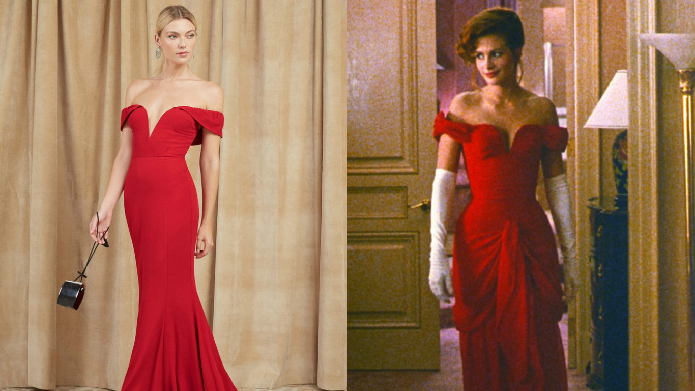 pretty woman red gown