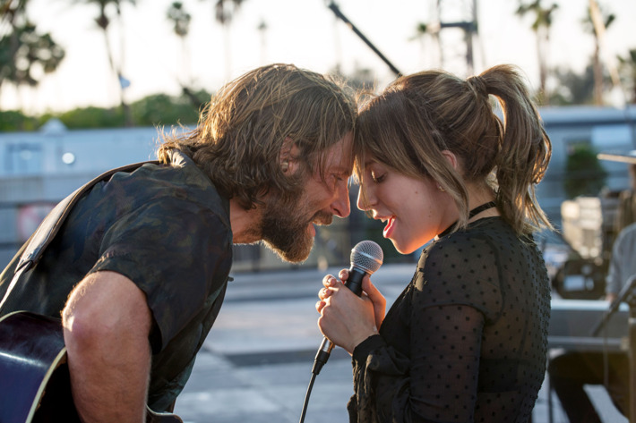 Bradley Cooper and Lady Gaga in A Star is Born