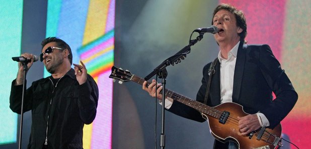 Paul McCartney and George Michael