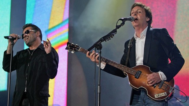 Paul McCartney and George Michael
