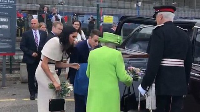 Queen and Meghan Markle awkward moment
