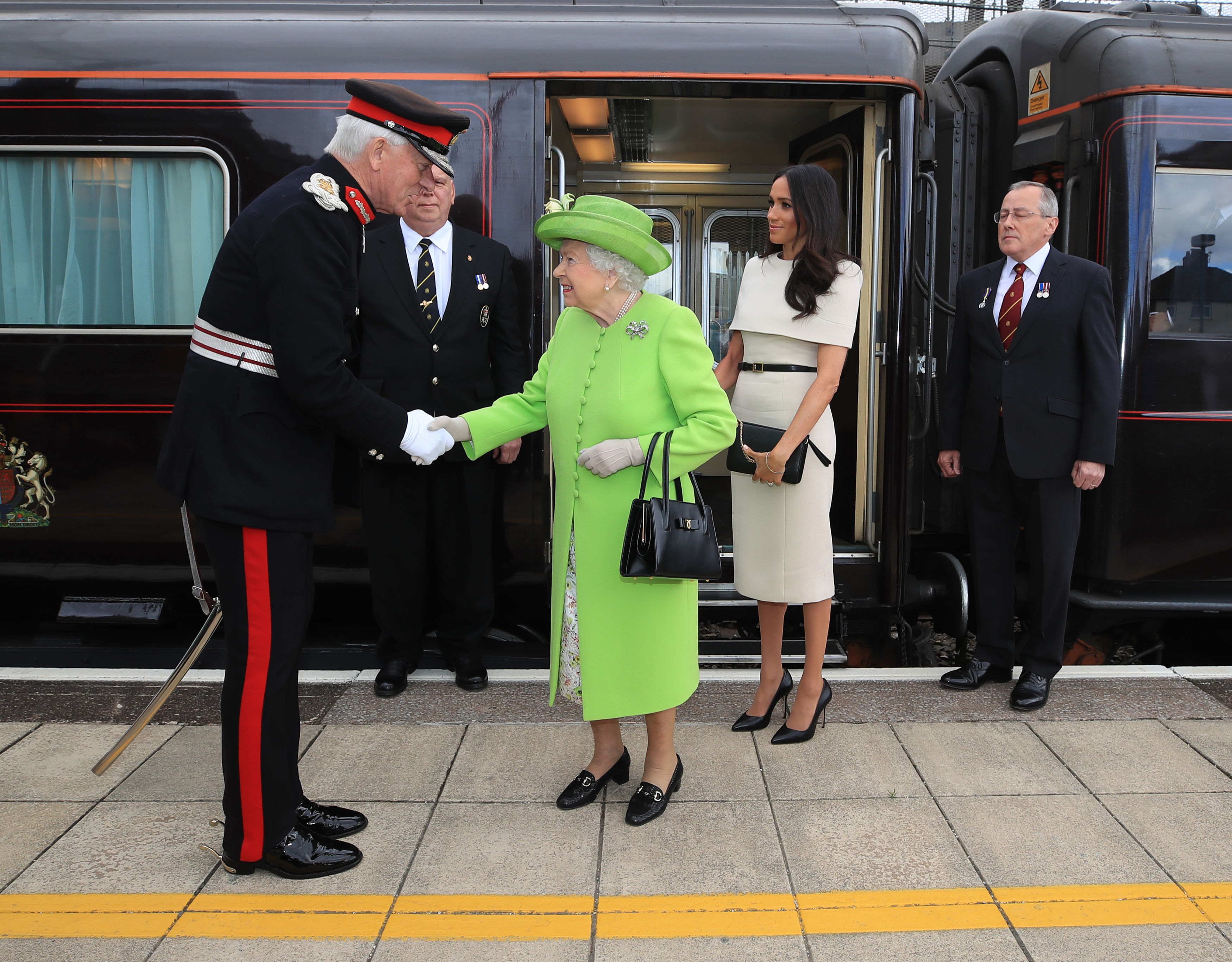 The Queen and Meghan Markle visit Cheshire